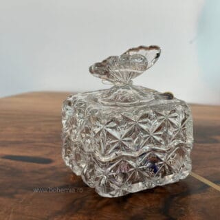 CASETA FLUTURAS cristal bohemia