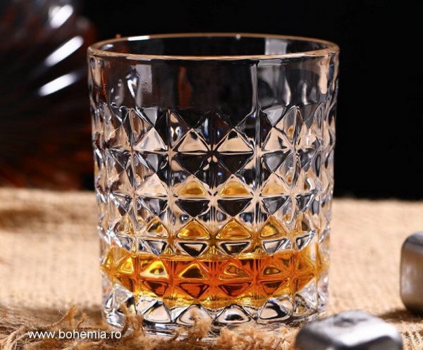 cristal bohemia pahare de whisky diamond