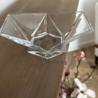 cristal bohemia bol origami 15.5cm