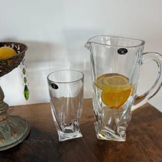 SET LIMONADA QUADRO carafa pahare bohemia