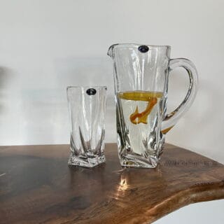 SET LIMONADA QUADRO cristal bohemia