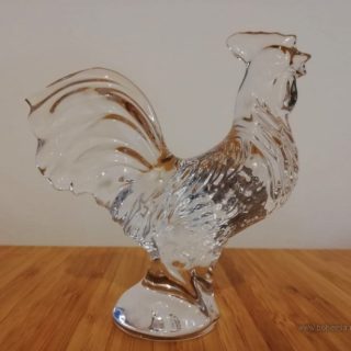 FIGURINA COCOS DIN CRISTAL DE BOHEMIA