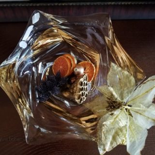 fructiera Bohemia cristalit Flamenco Gold intinsa7