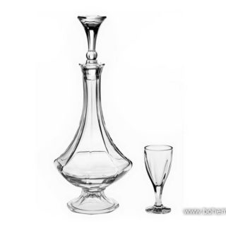 set Bohemia cristal lichior