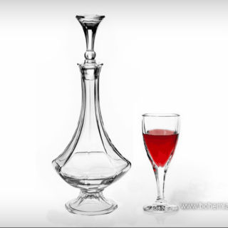 set vin sticla Bohemia cristal Victoria