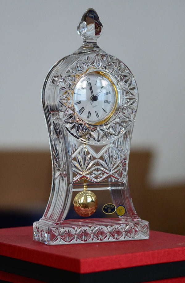 ceas bohemia cristal pendul