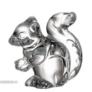 figurina veverita cristal bohemia