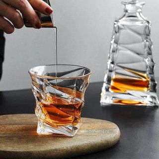 pahare whisky cristal Bohemia casablanca.