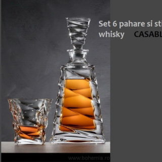 set pahare whisky Bohemia Casablanca