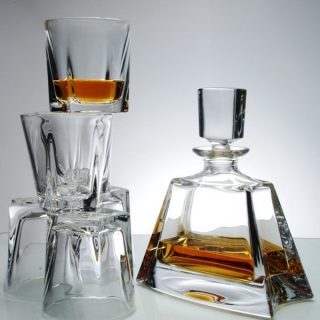 set whisky cu sticla cristal Bohemia Kathreen 1
