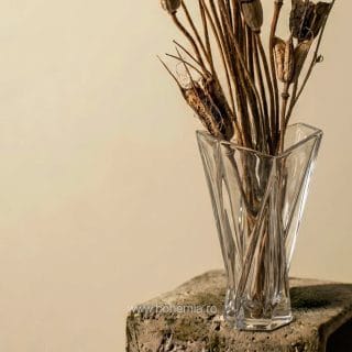 origami vaza cristal bohemia