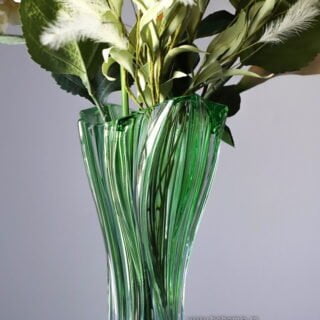 vaza cristal bohemia plantica venus verde2