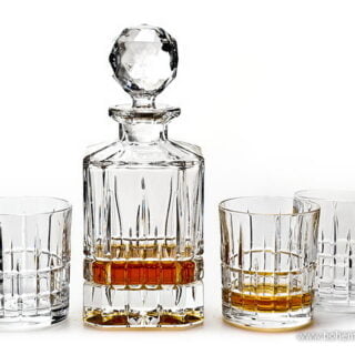 set whisky cu sticla cristal bohemia dover