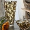 cristal bohemia set vaza caseta samba amber