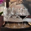 PAHARE CRISTAL LIMOSA OPTIC VIN ROSU.