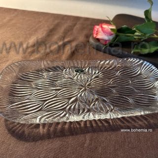 Cristal Bohemia tava platou dreptungiular Onion