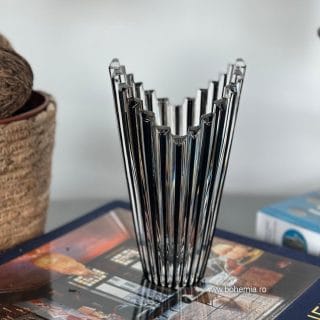 VAZA MIKADO NEAGRA cristal bohemia