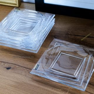 set farfurii cristal bohemia casablanca quadro