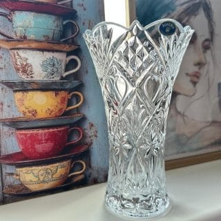 vaza cristal bohemia inima