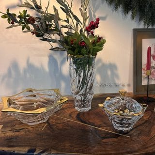 cristal bohemia set 3 piese flamenco gold4