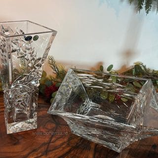set vaza fructiera mare cristal bohemia samurai4.