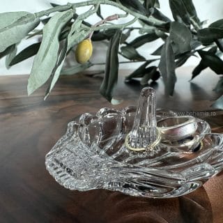 suport inele scoica cristal bohemia.