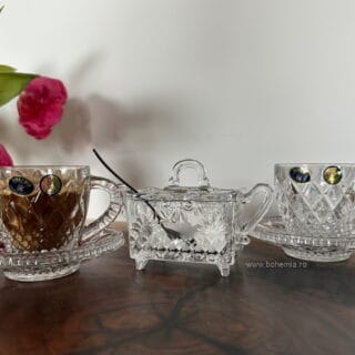SET CESTI MADISON CAFEA ZAHARNITA LINGURITA bohemia cristal