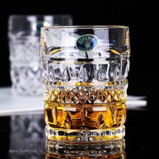 pahare whisky cristal bohemia brittany