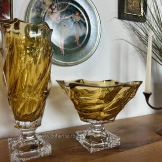 SET VAZA FRUCTIERA FLAMENCO AMBER PICIOR.
