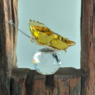 FLUTURAS GALBEN bohemia cristal