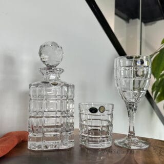 SET TIMESQUARE PAHARE STICLA cristal bohemia