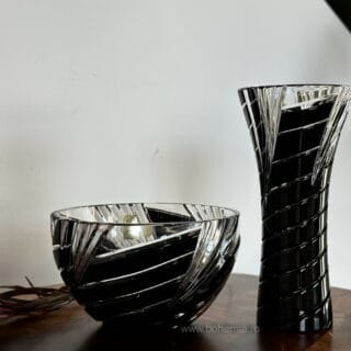 SET VAZA BOL WHIRL bohemia cristal