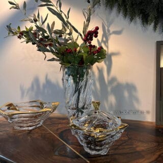 cristal bohemia set 3 piese flamenco gold2.