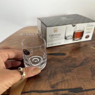 pahare bohemia cristal PAVO AQUA LICHIOR