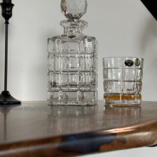 set whisky cu sticla timesquare bohemia cristal
