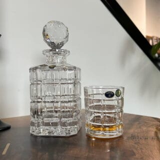 set whisky cu sticla timesquare cristal bohemia