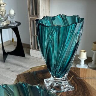 vaza cristal bohemia ponti azur