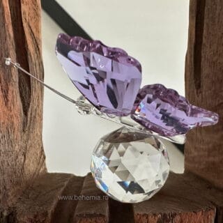 FLUTURAS MOV cristal bohemia