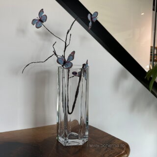 VAZA AIRA BAZALT 30CM cristal bohemia