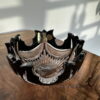 bol diadem negru 10cm bohemia cristal