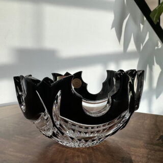 bol diadem negru 10cm cristal bohemia