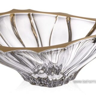 fructiera plantica gold bohemia cristal 33cm.