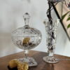 SET VAZA 17 cm SI CASETA 19 cm CRISTAL DE BOHEMIA- INGRID 2 set caseta vaza ingrid cristal bohemia