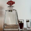 set lichior ristal bohemia kahreen rosu