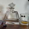 set whisky bohemia cristal floare