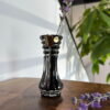 vaza nora 10.4cm negru cristal bohemia