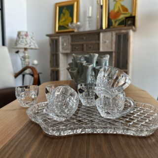 cesti cafea diplomat cristal bohemia